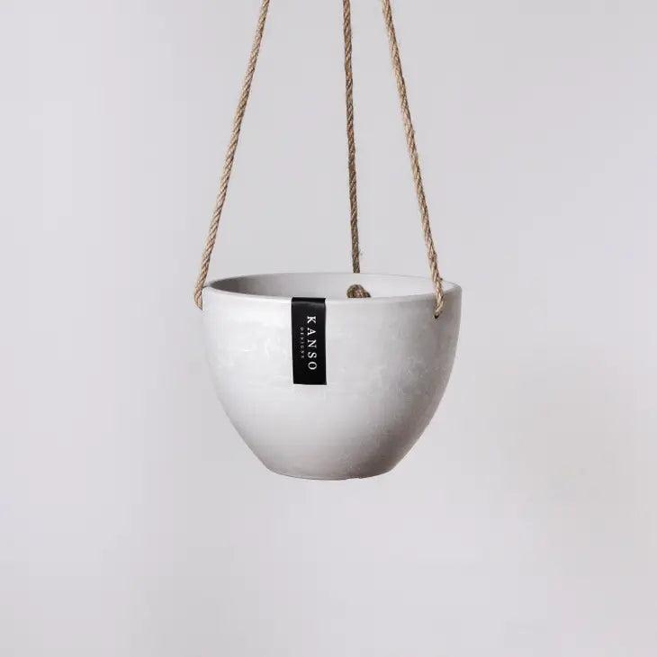 Kanso Signature Stone Hanging 8" & 12" Planter